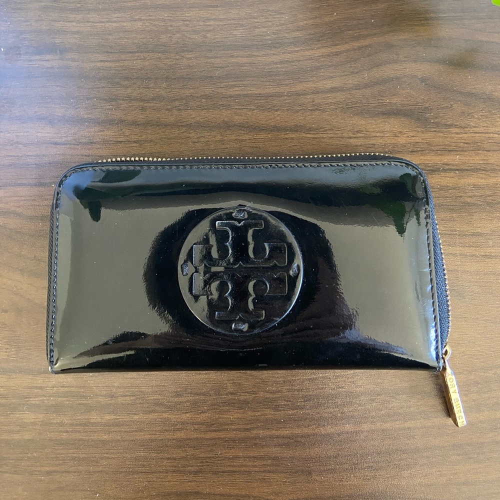 Black Patent Leather Wallet